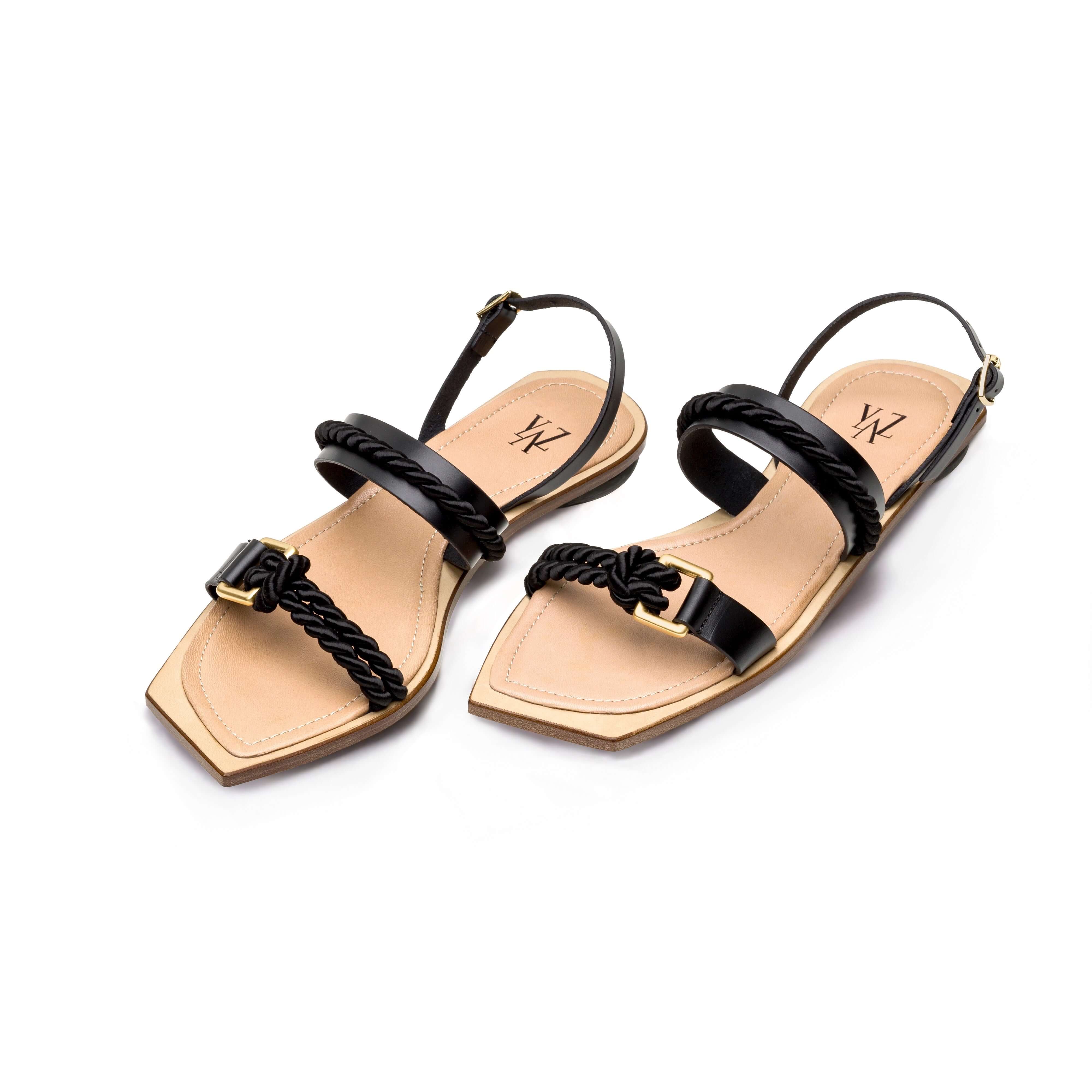 EPHE SANDAL - BLACK GOLD